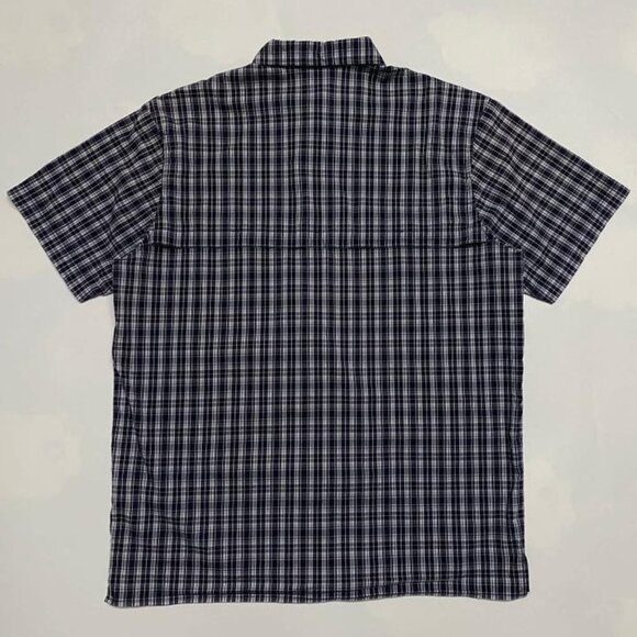 Short Sleeve Plaid Button-Up Shirt - Picture 3 of 3